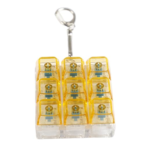 9-Tasten-Tastatur-Klick-Spielzeug, Schlüsselanhänger, mechanische Schalter, Tester für Training und Reisebegleiter 9-Tasten-Tastatur-Klick-Spielzeug, Schlüsselanhänger, mechanische Schalter, Tester für Training und Reisebegleiter von Klaisy
