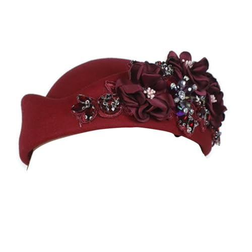 Klaisy 1. Britisch inspirierter bestickter Hut, verstellbar, Unisex-Design, Schmuckstein-Details, leicht, 11 Farben, bestickt für Damen Klaisy 1. Britisch inspirierter bestickter Hut, verstellbar, Unisex-Design, Schmuckstein-Details, leicht, 11 Farben, bestickt für Damen von Klaisy