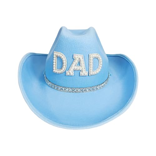 Klaisy Hut für Familien-Mottopartys, Western-Hut, Sonnenfest, mit atmungsaktivem Stoff, Fedoras für Mütter und Vatertag, Familientreffen, Partyhut Klaisy Hut für Familien-Mottopartys, Western-Hut, Sonnenfest, mit atmungsaktivem Stoff, Fedoras für Mütter und Vatertag, Familientreffen, Partyhut von Klaisy