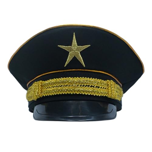 Klaisy Offiziell inspirierter Hut, bequem zu tragen, modische Kopfbedeckung, Cosplay, Militärzubehör, anspruchsvoller Polizeibeamter Klaisy Offiziell inspirierter Hut, bequem zu tragen, modische Kopfbedeckung, Cosplay, Militärzubehör, anspruchsvoller Polizeibeamter von Klaisy