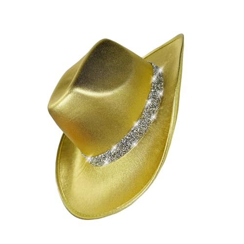 Klaisy Panamahut mit Schmucksteinen, schwerer Kristall, Überraschung, für Mädchen, Jungen, Braut, Hut für Karneval, Musikfestival, Motto-Party-Zubehör Klaisy Panamahut mit Schmucksteinen, schwerer Kristall, Überraschung, für Mädchen, Jungen, Braut, Hut für Karneval, Musikfestival, Motto-Party-Zubehör von Klaisy