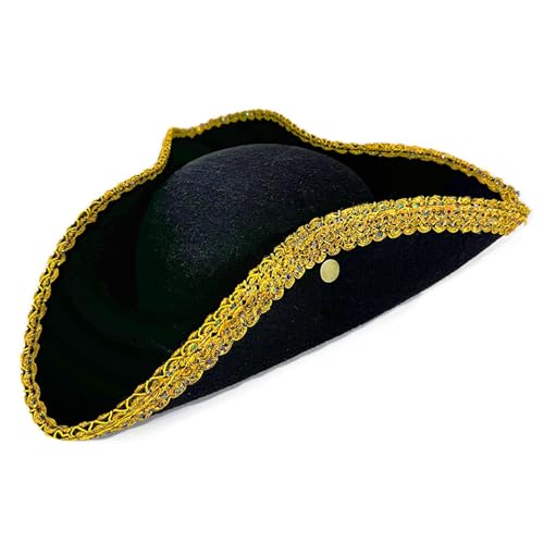 Klaisy Piratenhut mit Strasssteinen, für Jungen und Mädchen, für Cosplay und Party-Enthusiasten Klaisy Piratenhut mit Strasssteinen, für Jungen und Mädchen, für Cosplay und Party-Enthusiasten von Klaisy