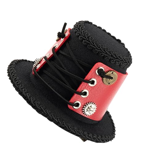 Klaisy Punk-inspirierter Hut mit industriellen Ausrüstungs-Kostümen, handgefertigt, Fantasy-Cosplays, Vintage-Kopfbedeckung für besondere Anlässe, viktorianischer Hut Klaisy Punk-inspirierter Hut mit industriellen Ausrüstungs-Kostümen, handgefertigt, Fantasy-Cosplays, Vintage-Kopfbedeckung für besondere Anlässe, viktorianischer Hut von Klaisy