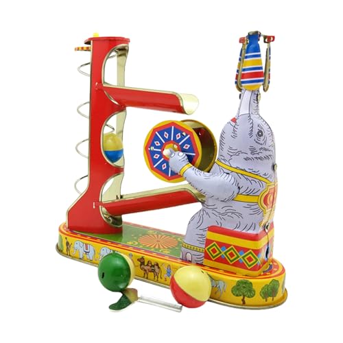 Klaisy Tinplate Spielzeug Einzigartiger Elefant Auf Zinn Akrobatik Vintage Windup Spielzeug Für Die Heimdekoration Und Sammlung Klaisy Tinplate Spielzeug Einzigartiger Elefant Auf Zinn Akrobatik Vintage Windup Spielzeug Für Die Heimdekoration Und Sammlung von Klaisy