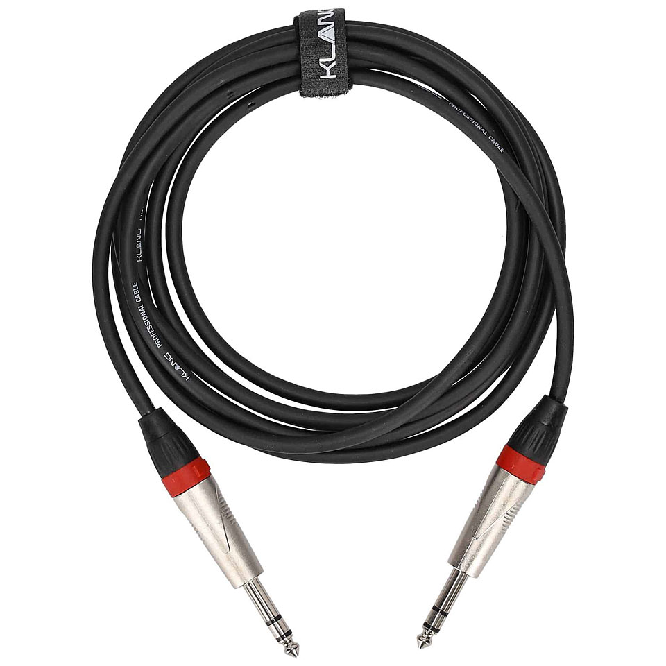 Klang Audiokabel, 3 Meter 6,3 mm Klinke, stereo - 6,3 mm Audiokabel von Klang