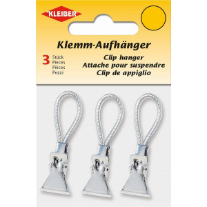 Kleiber Klemm-Aufhänger Weiß 5x1,5cm - 3 Stk von Kleiber