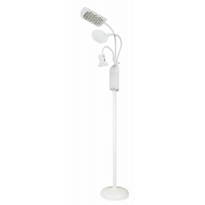 Kleiber LED Stehlampe mit Halte-Clip & Lupe Weiß 154,5cm von Kleiber