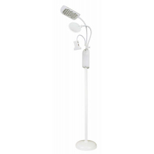 Kleiber LED Stehlampe mit Halte-Clip und Lupe Weiß 154,5cm von Kleiber