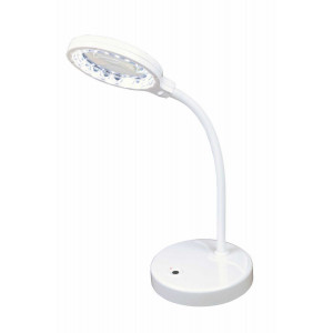 Kleiber LED Tischlampe mit Lupe Weiß 28,5cm von Kleiber