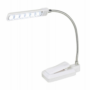 Kleiber Mini LED Clip-Lampe Flexibel Weiß/Silber 18cm von Kleiber