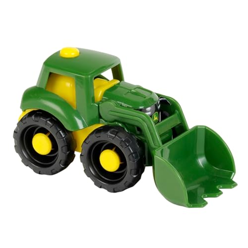 Theo Klein 3960 John Deere Traktor, 1:50 I Stabiles Sandkasten-Fahrzeug I Aus robustem, recyclebarem Kunststoff I Spielzeug für Kinder ab 18 Monaten von Theo Klein