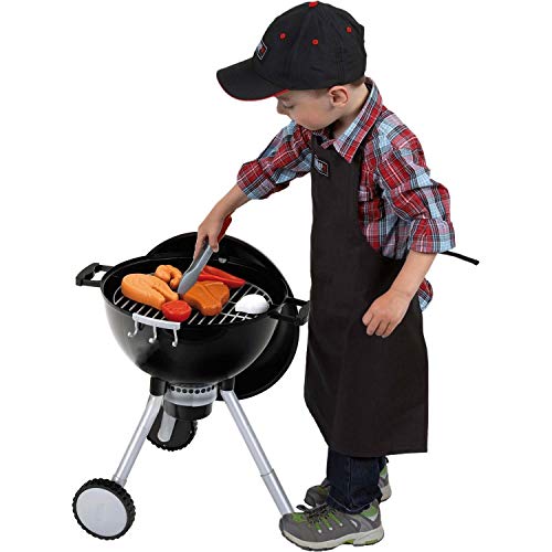 Theo Klein 9466 Weber Kugelgrill One Touch Premium | Kinder-Grill mit Licht, Sound und zahlreichem Zubehör | Maße: 40 cm x 32 cm x 53 cm | Spielzeug für Kinder ab 3 Jahren von Theo Klein