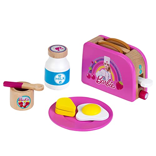 Theo Klein 7320 BarbieTM - Toaster, Holz | Inkl. Accessoires | Zubehör für Kinder- und Spielküchen | Spielzeug für Kinder ab 3 Jahren von Theo Klein