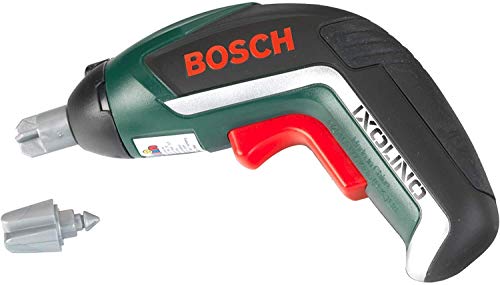 Theo Klein 8300 Bosch Akkuschrauber Ixolino | Batteriebetriebener Akkuschrauber mit Licht und Sound | Auswechselbare Aufsätze | Maße: 12,5 cm x 4 cm 9 cm | Spielzeug für Kinder ab 3 Jahren von Theo Klein