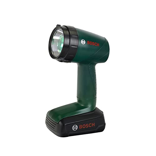 Theo Klein 8448 Bosch Akku-Lampe | Batteriebetriebene Lampe um 90 Grad drehbar | 4 Lichtfarben | Maße: 9,5 cm x 6,4 cm x 18 cm | Spielzeug für Kinder ab 3 Jahren von Theo Klein