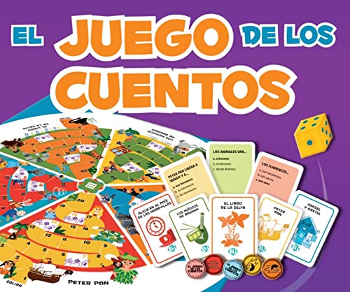 EL Juego de los cuentos: Jugamos en español. Gamebox mit 132 Karten, Spielplan + Download von Klett