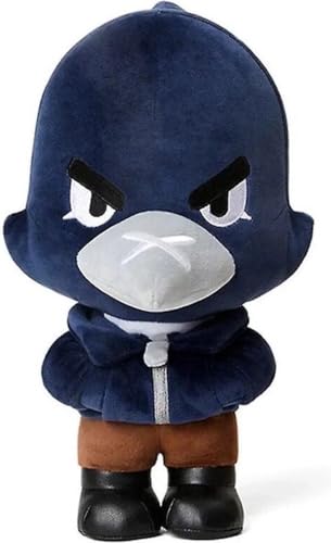 Klikkopers Brawl Stars Kuscheltiere, Brawl Stars Leon Kuscheltier, Brawl-Stars Plüschpuppe, Brawl-Stars Figuren, Brawl-Stars Plüschtiere, Brawl-Stars Plushies, Weihnachten Kleine Geschenke (Crow) von Klikkopers