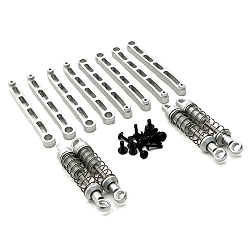 Kliplinc MN78 Metal Chassis Links Pull Rod STO?D?Mpfer-Set f¨¹r MN78 MN-78 MN 78 1/12 RC Car Upgrades Teile Zubeh?R, Silber von Kliplinc