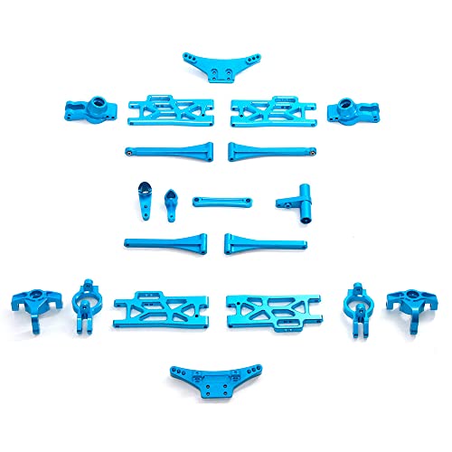 Kliplinc Metall Upgrade Zubeh?R Kit Lenkung Becher Schwingen Arm Set f¨¹r 104009 12402-A 12401 12404 12409 RC Auto Teile,1 von Kliplinc