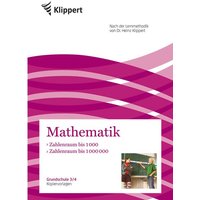 Wetzstein, S: Zahlenraum bis 1000 | Zahlenraum bis 1000000 von Klippert Verlag in der AAP Lehrerwelt GmbH