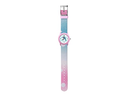 Kinderuhr Delfine türkis/pink - bb-Klostermann 21530 - Armbanduhr Motivuhr Quarz-Uhrwerk von Klostermann