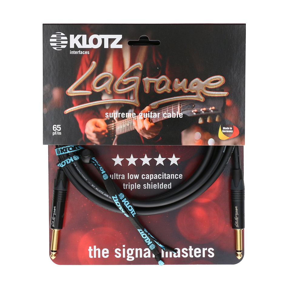 Klotz LaGrange Supreme LA-GPP0300, 3 m Instrumentenkabel von Klotz