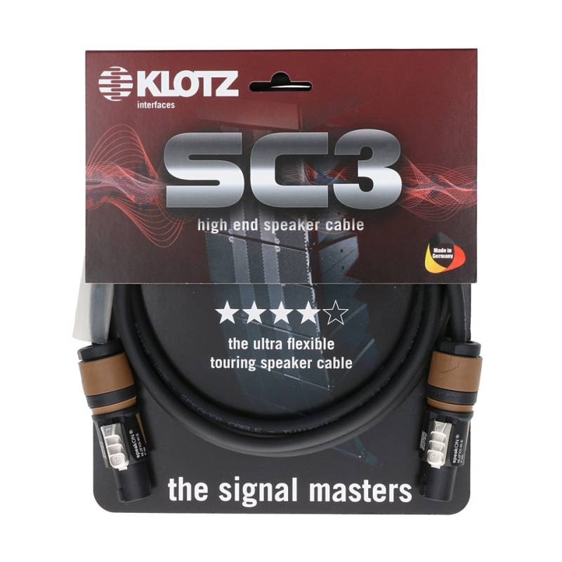 Klotz SC3 Superior Speaker SC3-L2FF0100 Lautsprecherkabel von Klotz