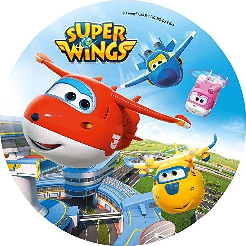 Tortenaufleger Tortenfoto Aufleger Foto Bild Super Wings (11) rund ca. 20 cm *NEU*OVP* von KnBo