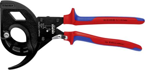 Knipex 95 32 320 Ratschen-Kabelschneider Geeignet für (Abisoliertechnik) Alu- und Kupferkabel, ein- von Knipex