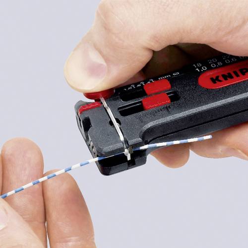 Knipex 12 80 040 SB Drahtabisolierer Geeignet für CU-Leiter 0.12 bis 0.4mm von Knipex