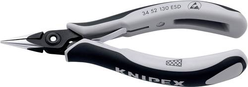 Knipex 34 52 130 ESD ESD Flachrundzange Chrom-Vanadium Kugellagerstahl 130mm von Knipex