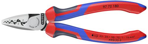 Knipex 97 72 180 Crimpzange Aderendhülsen 0.25 bis 16mm² von Knipex