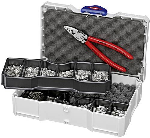 Knipex 97 90 05 Crimpzange Aderendhülsen 0.25 bis 16mm² Inkl. TANOS MINI-systainer, Inkl. Aderendh von Knipex