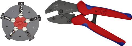 Knipex MultiCrimp 97 33 02 Crimpzange Unisolierte, offene Steckverbinder, Isolierte Kabelschuhe, Iso von Knipex