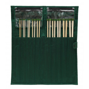 KnitPro Bamboo Jackenstricknadeln Set Bambus 25 cm 3-10 mm 10 Größen von KnitPro