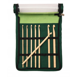 KnitPro Bamboo Häkelnadeln Set Bambus 15,3 cm 3,5-8 mm 8 Größen von KnitPro