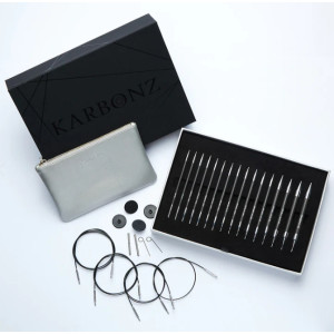 Knitpro Karbonz Box of Joy Auswechselbare Rundstricknadel Set 3,5-8 mm von KnitPro