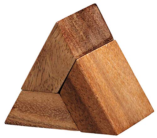 3pcs Pyramid das Pyramiden Puzzle mit 3 Teilen, Knobelholz Puzzle aus Holz, Denkspiel, IQ Puzzle, Knobelspiel, IQ Test, Knobelaufgabe, Konzentration, Kinderpuzzle, Denkspiel, von Knobelholz.de