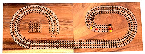 Cribbage Box für 4 Spieler Knobelholz Gesellschaftsspiel, Team Spiel aus Holz mit Spielkarten Kartenspiel mit Spaß, Brettspiel, Familienspiel von Knobelholz.de