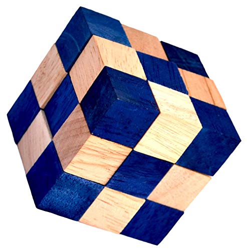 Knobelholz.de Snake Cube Level Blue M von Knobelholz.de