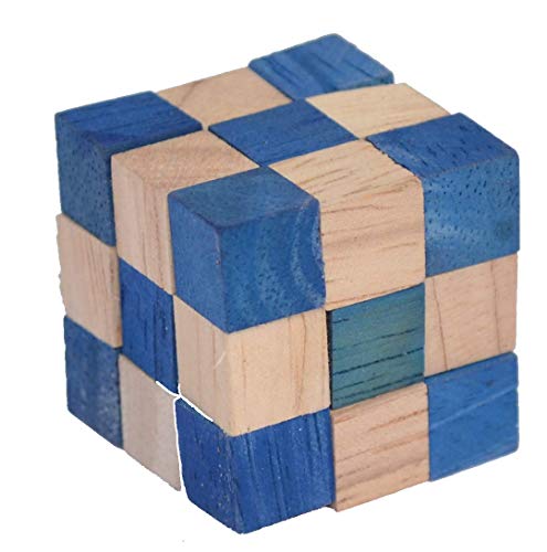 Snake Cube Blue small, Schlangenwürfel blau klein Würfelschlange Knobelholz Puzzle IQ Puzzle Cobra Cube Holz Snake Cube 3x3x3 Brain Teaser IQ Test 3D Puzzle Kinderpuzzle Holzspielzeug Snake Cube Blue small, Schlangenwürfel blau klein Würfelschlange Knobelholz Puzzle IQ Puzzle Cobra Cube Holz Snake Cube 3x3x3 Brain Teaser IQ Test 3D Puzzle Kinderpuzzle Holzspielzeug von Knobelholz.de