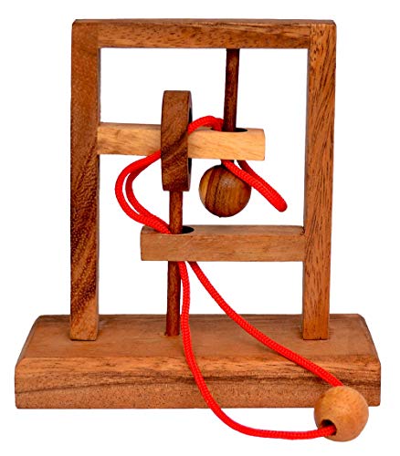 Square String Puzzle Large, Trap The Mouse Schnurpuzzle, befreife die Schnur komplett mit der Maus aus dem Spiel, Knobelholz IQ Puzzle, Knobelspiel, Schnurpuzzle, Puzzle, Holzpuzzle von Knobelholz.de