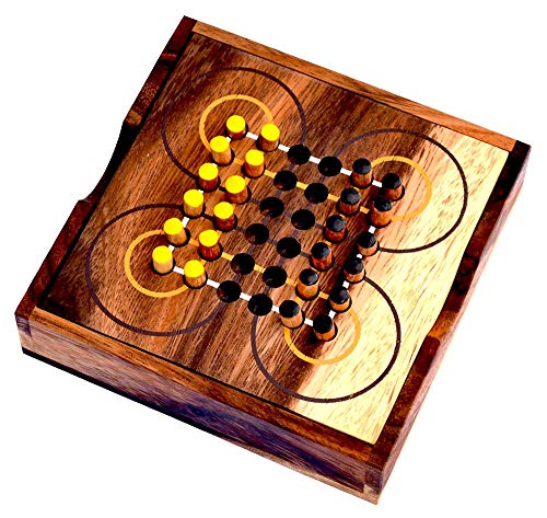 Surakarta indonesisches Strategiespiel für 2 Spieler, Knobelholz Knobelspiel, Spielebox, Reisespiel, Gesellschaftsspiel, Familienspiel, Kinderspiel, Konzentrationsspiel, Lernspiel von Knobelholz.de