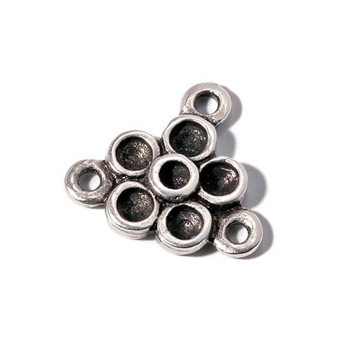 Knorr Prandell 2365862 Blümchen mit 3 Ösen, 14 x 16 mm, altsilber von Knorr Prandell