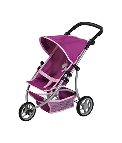 Knorrtoys 16572 - Puppenwagen Jogger Lio - "UMA.Das Einhorn" purple von KNORRTOYS.COM