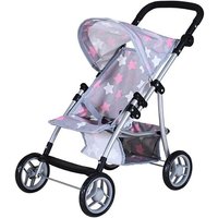 Knorrtoys 16844 - Puppenbuggy Liba Star Grey Pink, klappbar, Schieberhöhe: 33-59cm Knorrtoys 16844 - Puppenbuggy Liba Star Grey Pink, klappbar, Schieberhöhe: 33-59cm von Knorrtoys