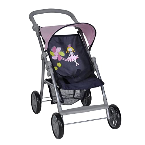 Knorrtoys 16894 - Puppenbuggy Liba - princess blue, 52 x 30 x 15 cm von KNORRTOYS.COM