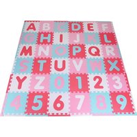 Knorrtoys 21020 - Puzzlematte Alphabet + Zahlen pink-rosa, Gesamtgröße: 180x180cm, Schaumstoff Knorrtoys 21020 - Puzzlematte Alphabet + Zahlen pink-rosa, Gesamtgröße: 180x180cm, Schaumstoff von Knorrtoys