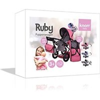 Knorrtoys 63122 - Ruby Jeans Grey Kombi Puppenwagen, grau, rosa von Knorrtoys