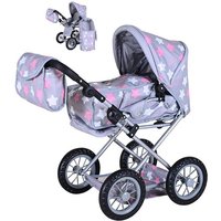 Knorrtoys 63144 - Kombi-Puppenwagen Ruby Star Grey Pink, mit Zubehör, umbaubar, Schieberhöhe: 34-62cm Knorrtoys 63144 - Kombi-Puppenwagen Ruby Star Grey Pink, mit Zubehör, umbaubar, Schieberhöhe: 34-62cm von Knorrtoys